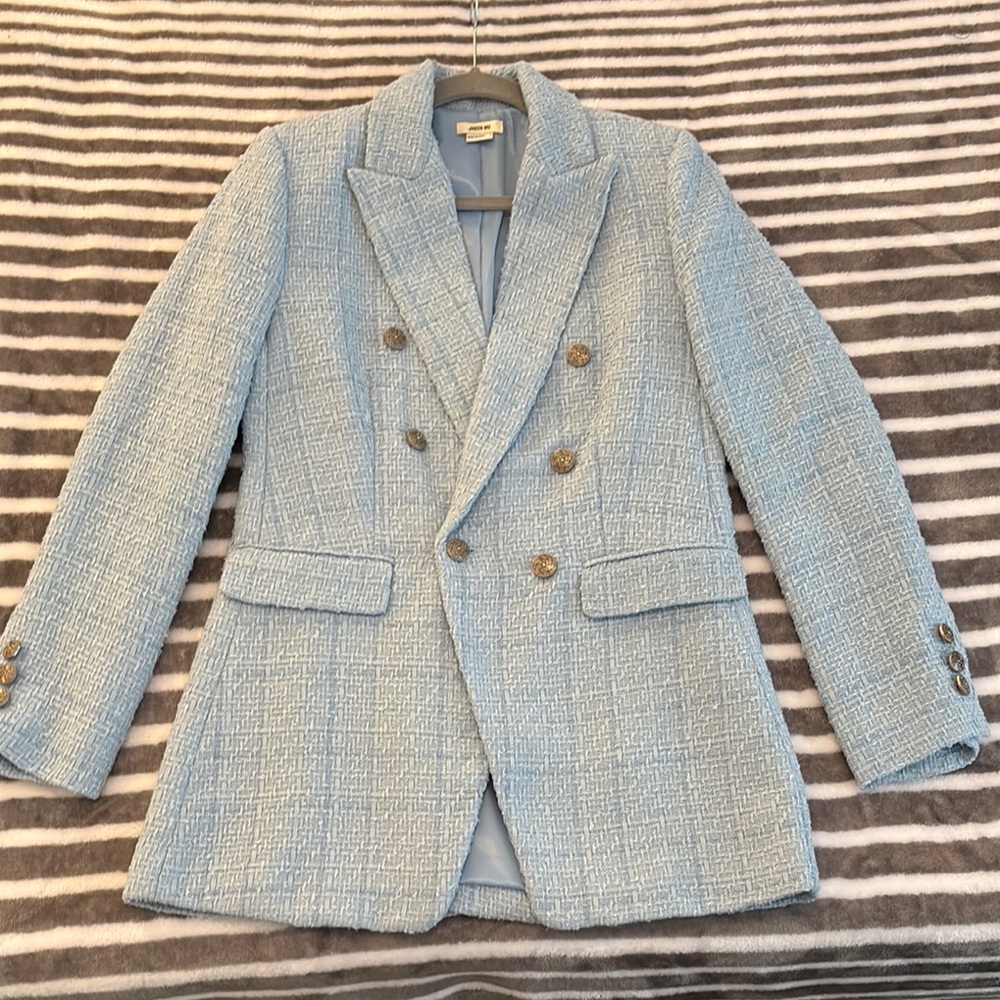Jason Wu Light Blue Tweed Blazer, brand new without tags